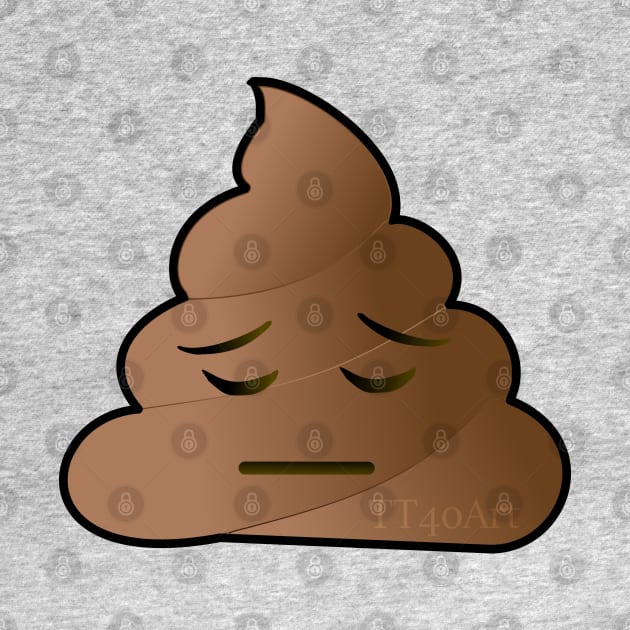 Pensive Poop Emoji by TT40Art